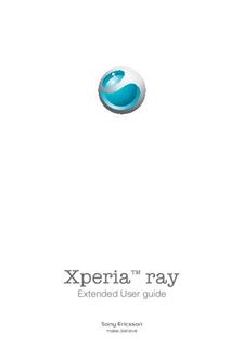 Sony Xperia Ray manual. Smartphone Instructions.